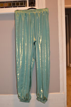 Load image into Gallery viewer, Turquoise Silk Tracksuit Bottoms
