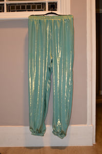 Turquoise Silk Tracksuit Bottoms