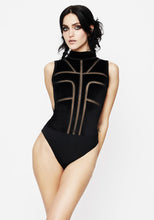 Load image into Gallery viewer, High Neck Velour Bodysuit
